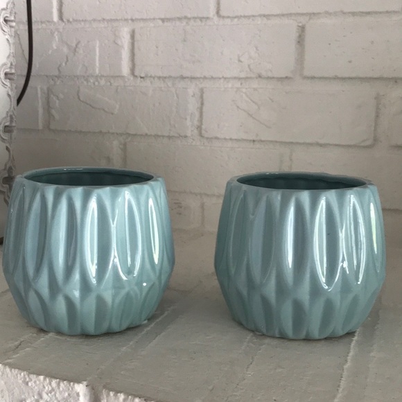 2 New Ceramic Planters NWOT - Picture 2 of 12